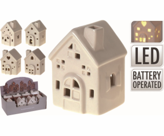 Domček vianočný LED svietiaci mix druhov