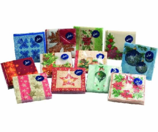 Ubrousky vánoční 33x33 cm 20 ks 3-vrstvé