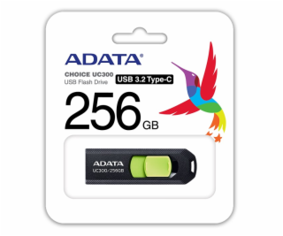 256GB ADATA UC300 USB 3.2 čierna/zelená ACHO-UC300-256G-R...