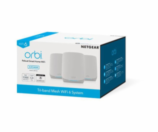 Orbi WiFi6 Tri-Band Mesh System 3er Set, Mesh Router