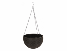 Kvetináč závesný 26x16 cm GDA MODERN hnedý