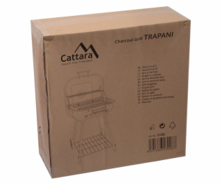 Gril na dřevěné uhlí obdélníkový TRAPANI 46cm, CATTARA