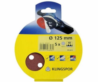 Klingspor Sticky brusné kotouče 125mm s otvory tl. 40 5 k...