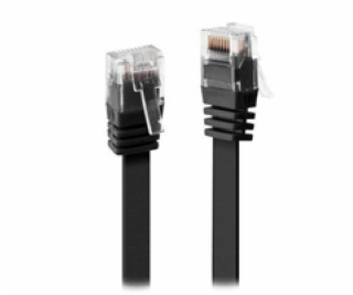 XtendLan Patch kabel Cat 6 UTP 5m - černý plochý