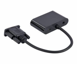 Prevodník signálu VGA pre HDMI + VGA Black, 15 cm