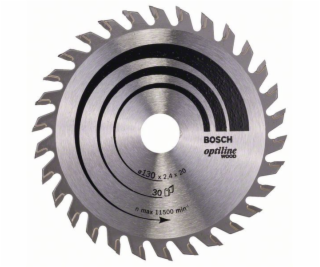Pilový kotouč Optiline Wood - 130 x 20/16 x 2,4 mm, 30 - ...