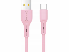 Joyroom USB kabel JOYROOM CABLE BAREVNÝ MICRO 1M RŮŽOVÝ, S-M357S