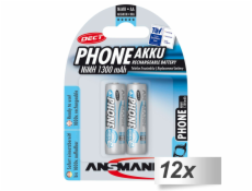 12x2 Ansmann maxE NiMH aku Mignon AA 1300 mAh DECT PHONE