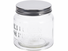 Vilde Skleněná kuchyňská nádoba, dóza, dóza, 0,5L, na těstoviny, cereálie, kávu, sladkosti, sypké produkty