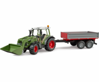  Fendt Vario 211 s čelním nakladačem a bočním přívěsem, m...