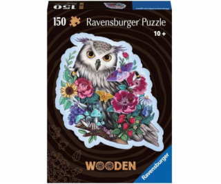  Dřevěné puzzle Tajemná sova
