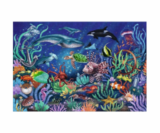  Dřevěné puzzle dole v moři