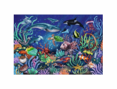  Dřevěné puzzle dole v moři