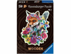  Dřevěné puzzle barevné lišky