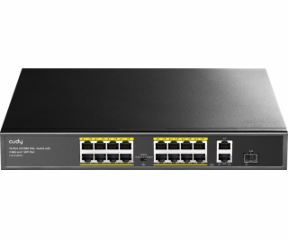 Cudy FS1018PS1 sieťový prepínač Fast Ethernet (10/100) Po...