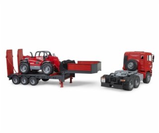 MAN TGA Tieflader mit Manitou Teleskoplader MLT 633, Mode...