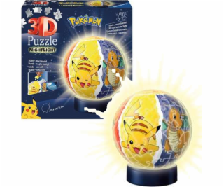 Ravensburger 3D PuzzleBall svítící Pokemon 72ks