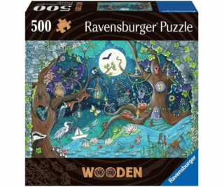  Dřevěné puzzle Fantasy Forest