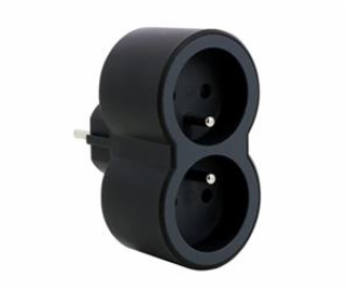 LEGRAND Revolution rozbočovač 2x2P+T, bílo-černá