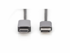 Digitus kábel DisplayPort - HDMI 8K 60Hz DP/HDMI M/M adaptérový kábel 1,8m