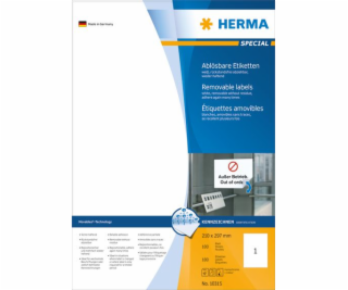 Štítky Herma LADIADABLE MOTABLES A4, White, Matte Paper, ...