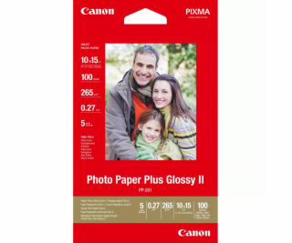 Canon PP-201 10x15 cm, 100 Bl. Photo Paper Plus Glossy II...