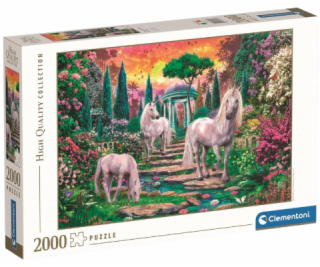 Puzzle Clementoni 2000 ks. HQ klasické záhradné jednorožce