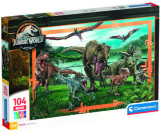 Clementoni CLE puzzle 104 maxi SuperKolor JurassicWorld 2...