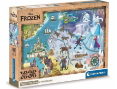 Clementoni CLE puzzle 1000 Kompaktný DisneyMaps Frozen 39784