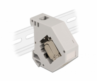 Adaptér na lištu DIN s modulem Keystone RJ-45 > Cat.6a LSA