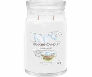 Svíčka ve skleněné dóze Yankee Candle, Čistá bavlna, 567 g