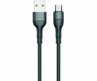 USB kábel 2GO 2GO USB Ladekábl Micro USB čierny