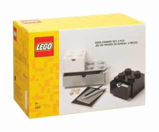 Sada 3 stolních zásuvek LEGO, úložný box