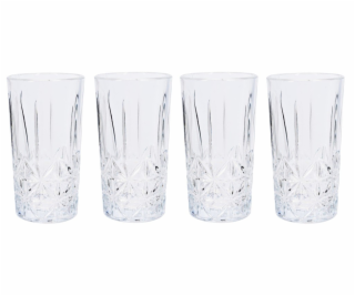 Sklenice broušené longdrink sada 4 ks