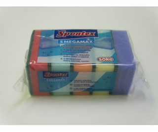 Spontex 5 MegaMax PU hubka na riad 5 ks