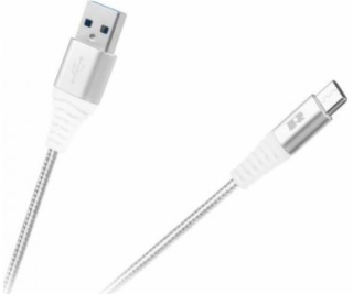 Kábel REBEL RB-6001-100-W USB/USB-C 1m White