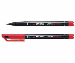 Stabilo OHP permanentná jemná linka 0,7 mm červená (842/40)