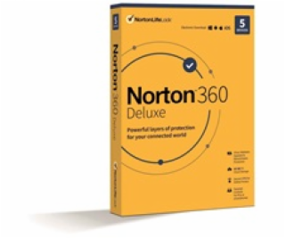 NORTON 360 DELUXE 50GB +VPN 1 uživatel pro 5 zařízení na ...