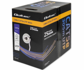 Qoltec 50358 UTP CAT5E | 305m | PVC grey Sieťový kábel