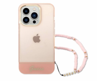 Puzdro Guess GUHCP14LHGCOHP Apple iPhone 14 Pre ružové/ru...