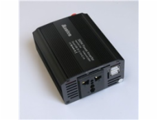 EUROCASE měnič napětí DC/AC 12V/230V, 300W, USB