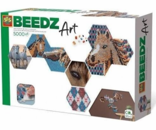 Beedz Art - hexagonální koně