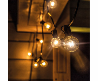 Solight LED venkovní řetěz s žárovkami, 25 žárovek, 15m+5...