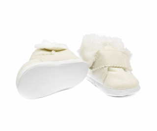 Kojenecké zimní semiškové capáčky New Baby 6-12 m béžové