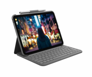 Slim Folio Keyboard Case pre iPad 10th Generation UK Grey