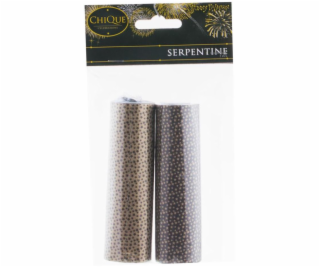 2 rolky serpentíny, farba hnedá