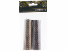 2 rolky serpentíny, farba hnedá