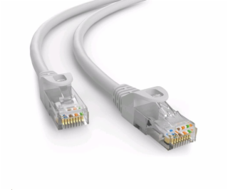 Kabel C-TECH patchcord Cat6e, UTP, šedý, 1m