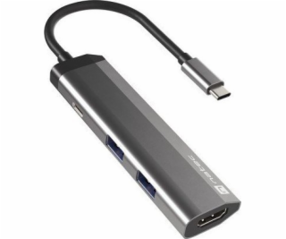 Natec multiport adaptér FOWLER SLIM HUB 4v1, 2X USB 3.0 H...