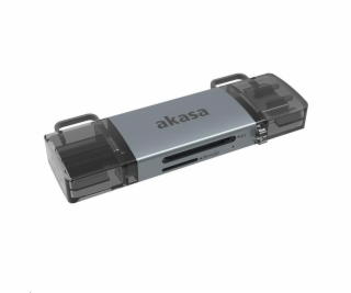AKASA čtečka karet AK-CR-12, externí, 2-In-1 USB 3.2